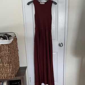Taylor Burgundy Maxi Dress